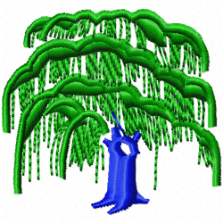 Flowers And Tree Embroidery Design 1 Flowers And Tree Embroidery Design 1
